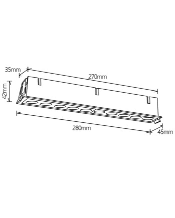 BLAU * FOCO EMPOTRAR 10L 24W  3000K NEGRO